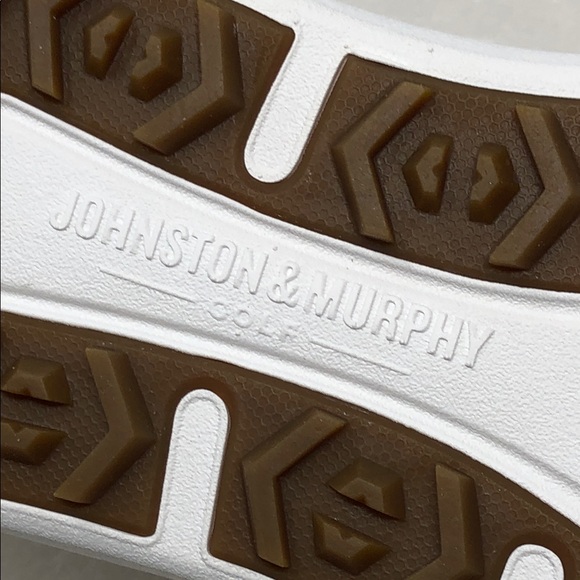 NEW Johnston & Murphy Golf Shoes Amherst GL1 Sport Hybrid White Coated Knit 10M - Picture 10 of 17